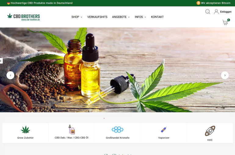 cbd brothers website image