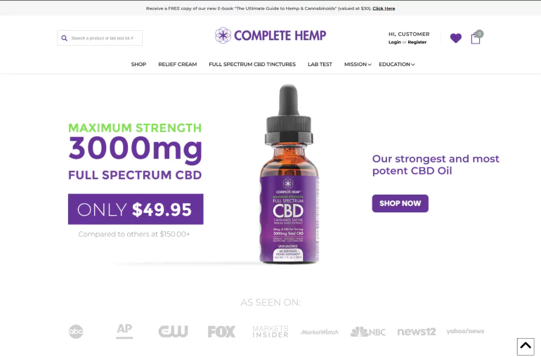 completehemp website image