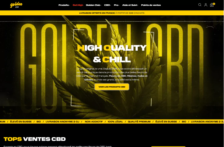 goldencbd website image